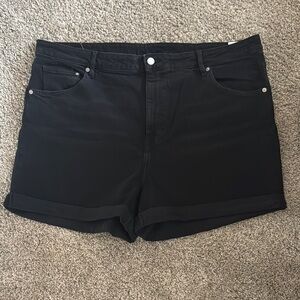 Women's Black Denim Shorts US20 from H&M